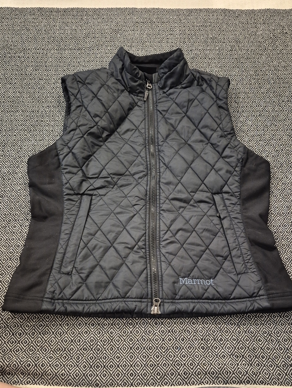 Marmot Women's Black Zippered Vest Size Large